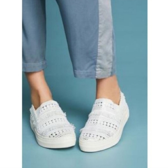 Darling Fringed Seychelles White Slip-On Sneaker - Picture 7 of 7